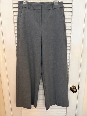 J. Crew Gray Wide-Leg Dress Pants